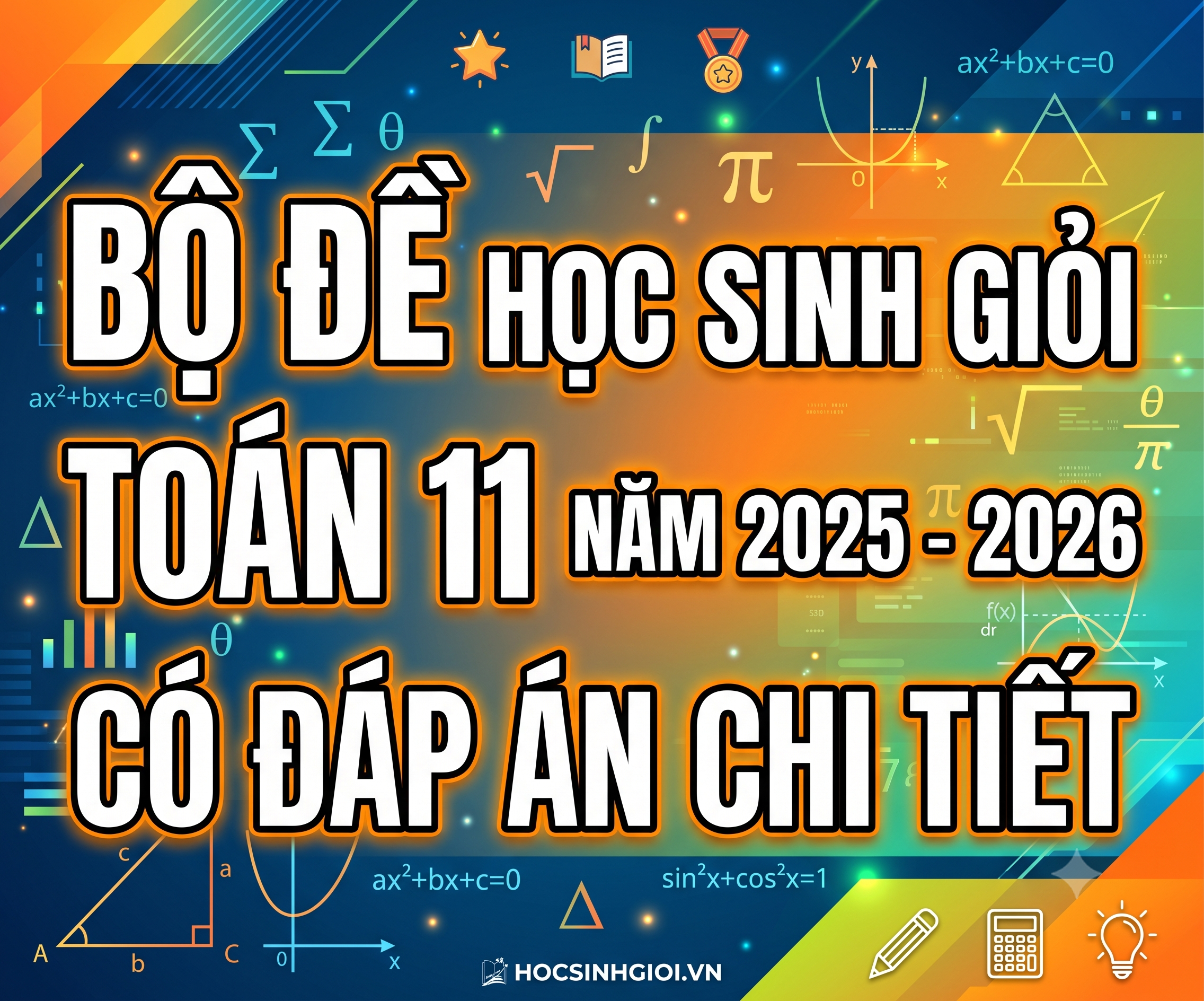 Bộ đề học sinh giỏi Toán 11 năm 2025 - 2026 có đáp án chi tiết